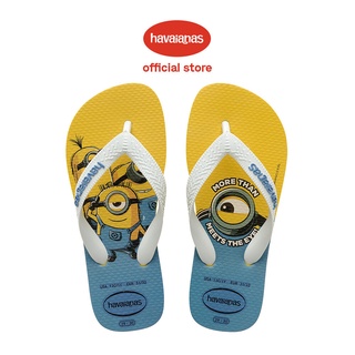 Havaianas รองเท้าแตะ ลายมินเนี่ยน สีฟ้า สําหรับเด็ก