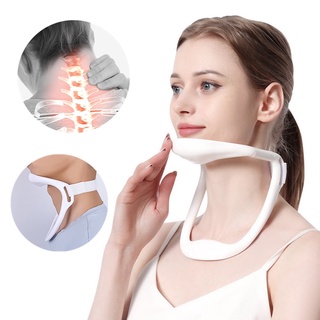 สายรัดคอ แบบปรับได้ / ปรับปรุงท่าทางศีรษะ แก้ไขกระดูกคอ / ตัวยึดรองรับคอ ป้องกันหัวต่ํา