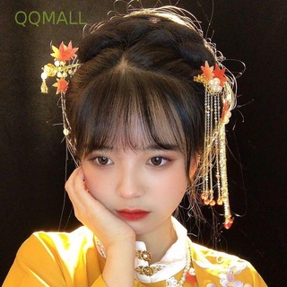 Qqmall กิ๊บติดผม ประดับไข่มุก ดอกไม้ สไตล์จีนโบราณ หรูหรา เครื่องประดับ สําหรับผู้หญิง เจ้าสาว งานแต่งงาน