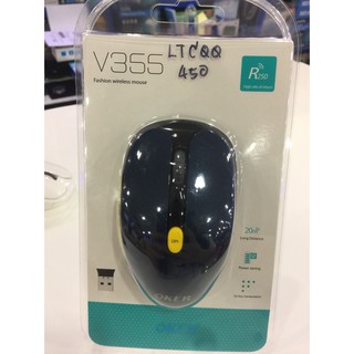 OKER เม้าส์ไร้สาย Mouse wireless 250GHz รุ่น V355 สีน้ำเงิน