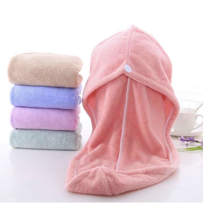 JUN-22 ผ้าคลุมผมแห้งไว ดูดซับน้ำได้ดี มี 6 สี