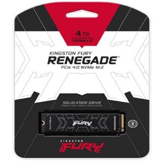 SFYRD/4000G  Kingston FURY Renegade PCIe 4.0 NVMe M.2 SSD M.2 2280 PCIe 4.0 NVMe 500GB