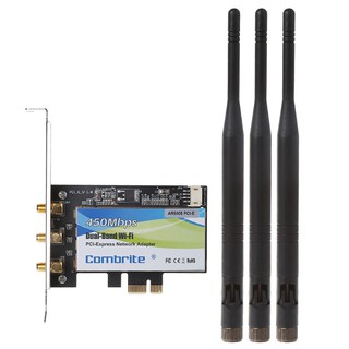 ☀S☀PCI-E 2.4G+5G Dual Band Wifi 300/450M PCI-Express Wlan Card For INTEL6300 AR5008