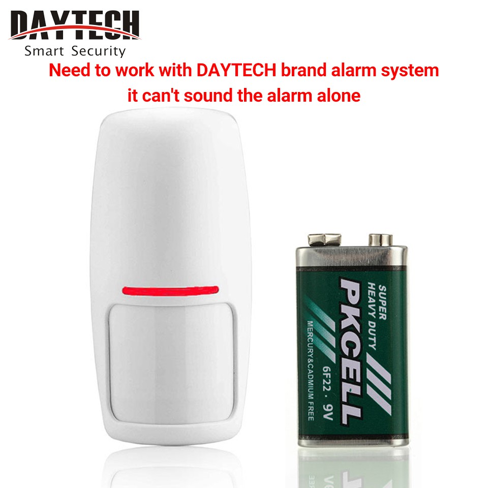 Daytech Wireless PIR Motion Sensor Detector สําหรับ Daytech Alarm System รุ่น WIFI06 WIFI07 GSM02(PI