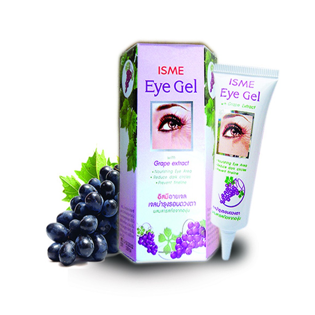 อายเจล เจลบำรุงรอบดวงตา 10 ml. ISME อิสมี เจลบำรุงตา ครีมบำรุงรอบดวงตา ผสมสารสกัดองุ่น ลดรอยดำคล้ำ EYE GEL WITH GRAPE E ราคา ถูกที่สุด ดีลบีเคเค แกลเลอรีภาพที่ 8