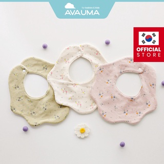 [5+1 Event] AVAUMA ผ้ากันเปื้อนให้อาหาร สีม่วง 3 สี สําหรับเด็กผู้หญิง และผู้ชาย