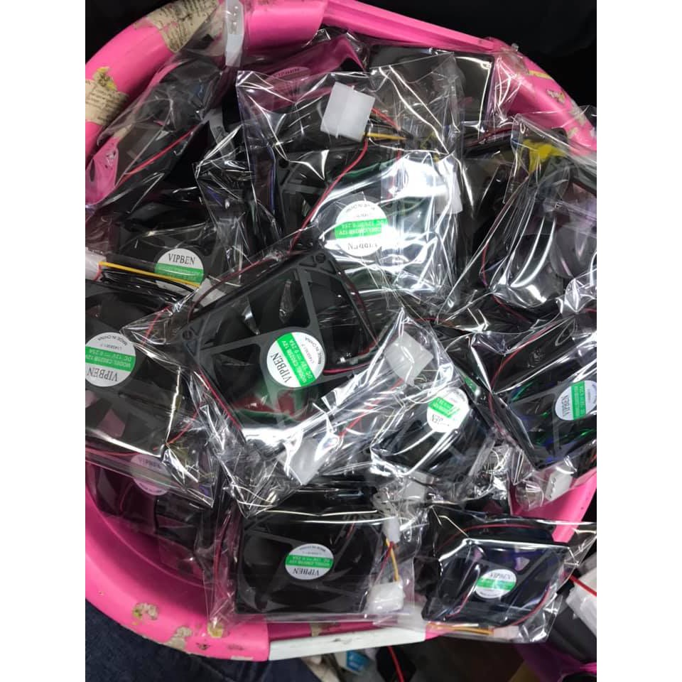 ส่งจากไทย พัดลมคอม พัดลม 12v ดีซี DC.Fan ไฟตรง 12 โวลด์ 8ซม 12ซม 8cm 12cm พัดลมเคส พัดลมระบายความร้อน DC Fan