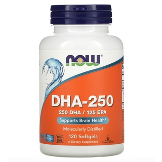 Now Foods, DHA-250, 120 Softgels