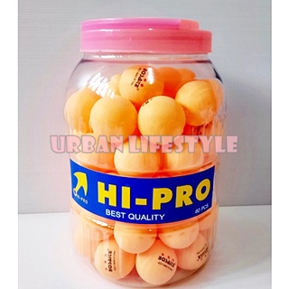 Hi-pro ลูกปิงปอง ลูกเทเบิลเทนนิส มาตราฐาน ลูกปิงปอง 3 ดาว กีฬาปิงปอง ping pong table tennis ball ชุดกระปุก 60 ลูก