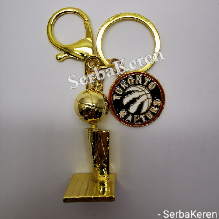 GANTUNGAN Toronto Raptors NBA Trophy Trophy พวงกุญแจทอง (รหัส)