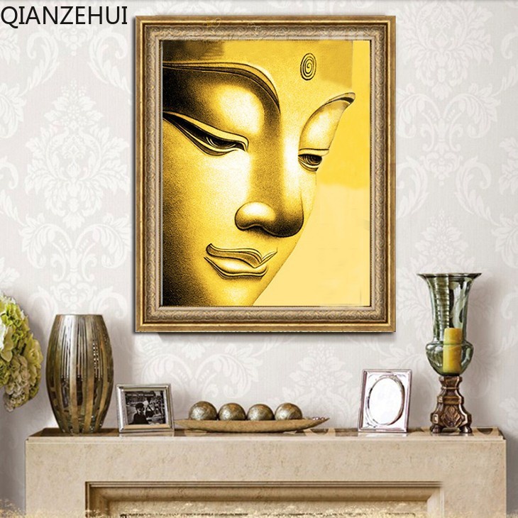 DIY 5D 5D รอบลูกปัดเต็มรูปแบบพุทธศาสนาและ Dhyana อุปกรณ์พุทธเพชรภาพวาด,ลูกปัด