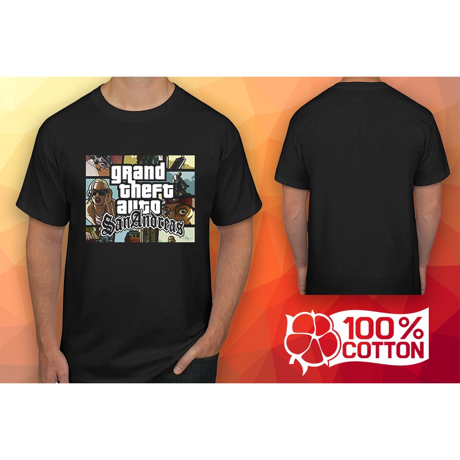 เสื้อยืด GTA San Andreas Cotton 100%