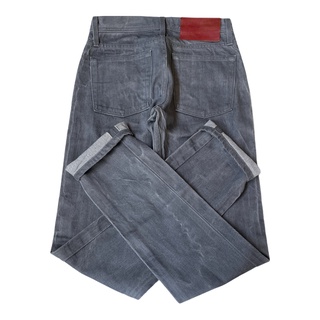 NAKED &amp; FAMOUS  WEIRD GUY GREY SELVEDGE เอวจริง 29