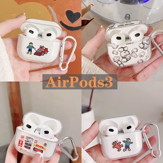 เคสสีใส ลายการ์ตูน ป้องกันรอย สำหรับ compatible AirPods Gen 1 2 Pro 3