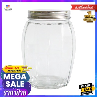 ขวดโหล แก้ว 1.2 ลิตร ฝาเกลียว RUGBYGLASS CANISTER WITH SCREW LID RUGBY 1.2L