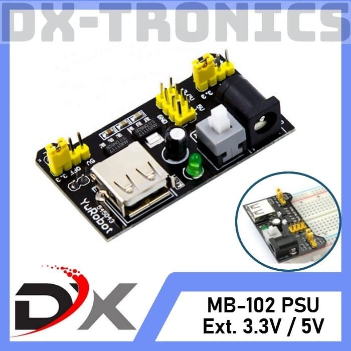 [ราคาเริ่มต้น] Breadboard MB-102 หน่วยจ่ายไฟ 3.3V / 5V กระดานขนมปัง MB102 MB 102