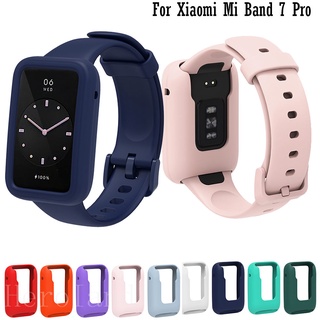 เคสซิลิโคนนิ่ม พร้อมสายคล้อง สําหรับ Xiaomi Mi Band 7 Pro Mi Band 7Pro