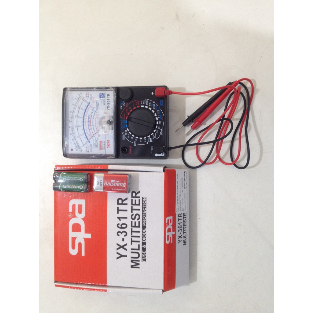 มัลติมิเตอร์ Multi meter SPA YX-361TR =วัดไฟฟ้า AC-DC วัดค่าความต้านทาน