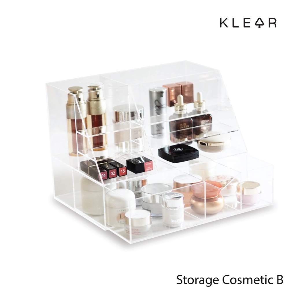 Klearobject Cosmetic Storage B กล่องใส่เครื่องสำอาง มีลิ้นชัก กล่องอะคริลิคใส อะคริลิคใส่เครื่องสำอาง