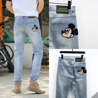 MICKEY MOUSE x GC JEANS กางเกงยีนส์มิ้กกี้เม้าส์สุดเท่