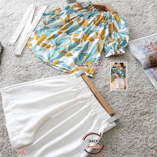 เสื้อพิมพ์ลายแมทกางเกง เรียบหรูดูดีมากจ้า