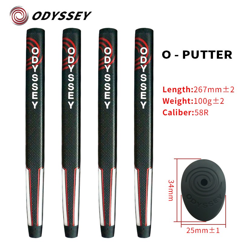 Golf Grips ODYSSEY club Grip PU Golf Putter สีดํา 1 ชิ้น