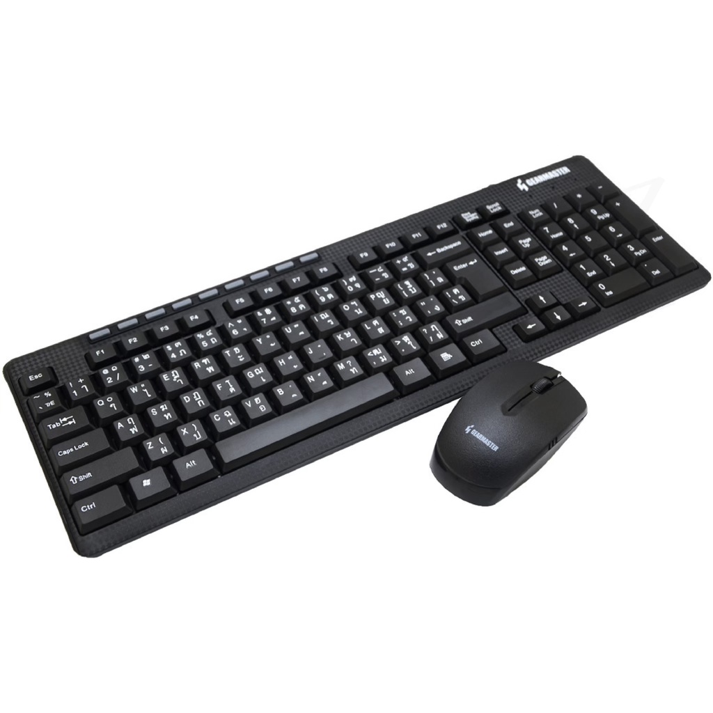 GEARMASTER รุ่น GMK-083W/GMK-101/ GMK-712/GK-100/GMK-103/GM-191/GMK-102 Keyboard + Mouse Wireless คีย์บอร์ดและเม้าท์