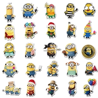 ✨พร้อมส่ง✨มินเนี่ยน Minions Minion sticker สติกเกอร์กันน้ำรูปแบบที่แตกต่างกัน 小黃人 50 ชิ้น
