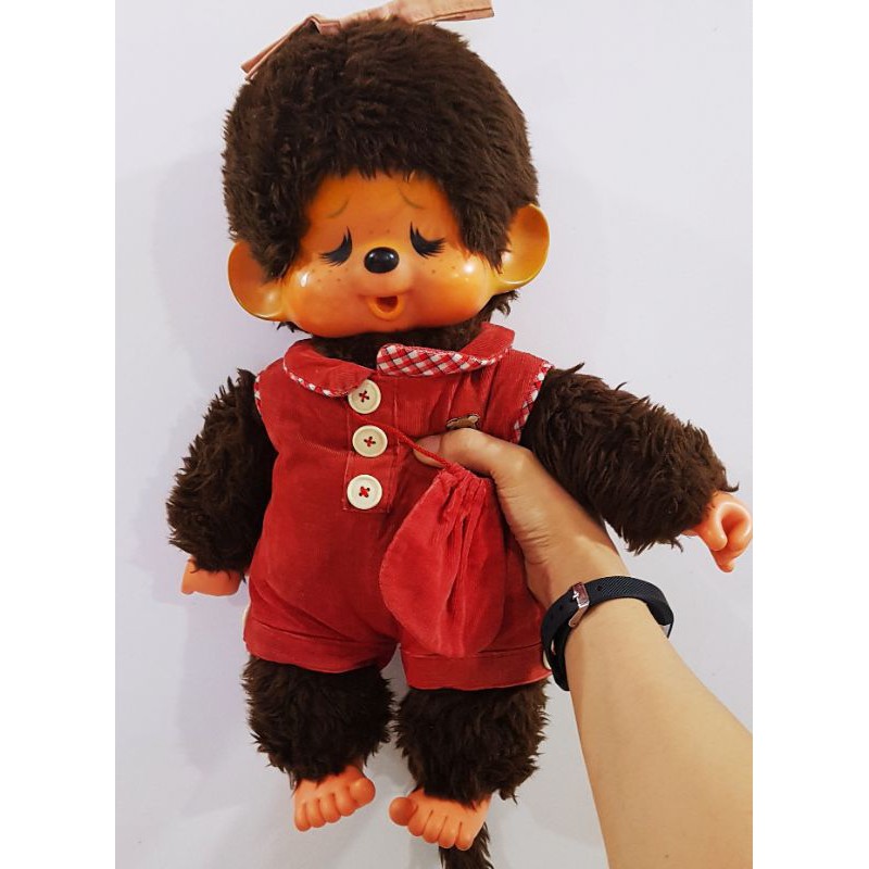 Monchhichi ตุ๊กตาม่อนชิชิ ตัวใหญ่ Sekiguchi 17นิ้ว  ปี1974/vintage งานเก่า