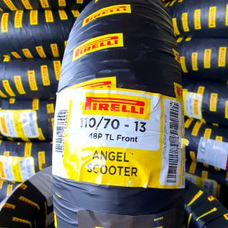 ยางนอก (PIRELLI) ANGEL SCOOTER YAMAHA N-MAX155 ยางหน้า 110/70-13 เบอร์เดิมติดรถ รหัสสินค้า PWR-27699