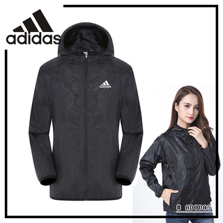 พร้อมส่ง เสื้อแจ็กเก็ตกันแดด Adidas มีฮู้ด กันน้ํา ระบายอากาศ แห้งเร็ว คุณภาพสูง เหมาะกับการวิ่งกลางแจ้ง สําหรับผู้หญิง (S-4XL)