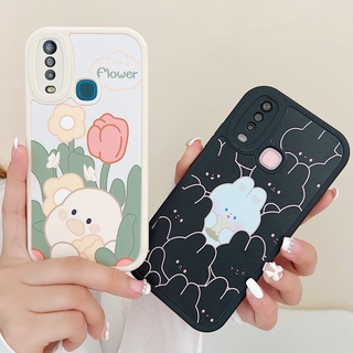 for Infinix Hot 11 10 9 Play Hot 11s 10s Note 8 Smart 5 6 Tecno Spark 5 Pro Flower &amp; Rabbit Back Cover with Camera Lens Soft TPU Case STDFP018