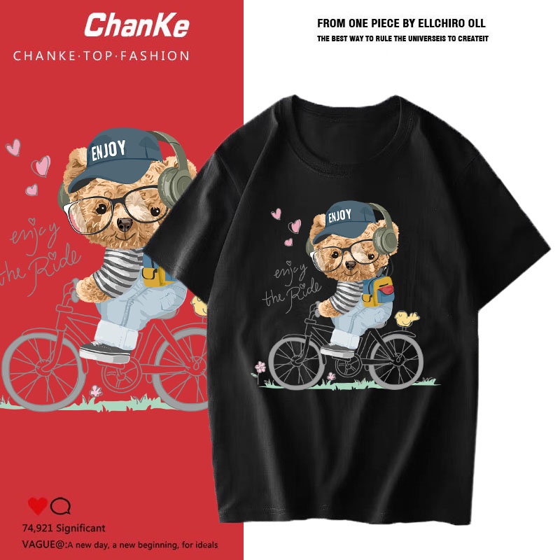 เสื้อยืดคอกลม New Collection ลายสตรีทลายเเฟชั่น โครตคูลสุดเท่ T-798