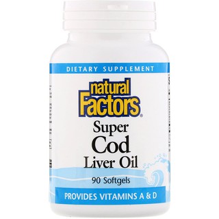 Natural Factors, Super Cod Liver Oil, 90 Softgels