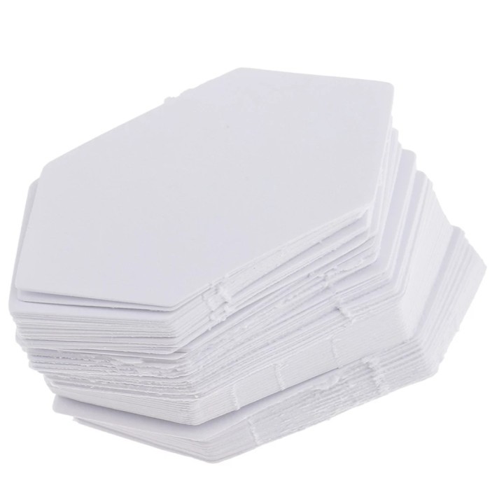 25 ชิ้น HEXAGON PATTERN PAPER PIERCING PAPER QUILTING 2 1/2 นิ้ว