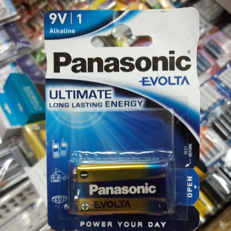 ถ่าน Pana sonic Evolta 9V (6LR61EG) จำนวน1ก้อน ของใหม่ ของแท้บริษัท Made in Thailand