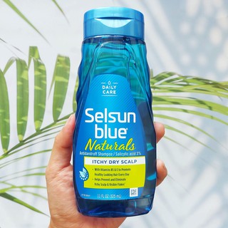 แชมพู Selsun Blue® Naturals Itchy Dry Scalp Dandruff Shampoo 325 mL ขจัดรังแค