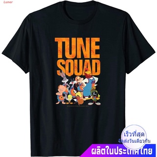 Luner เสื้อยืดลำลอง Space Jam: A New Legacy Tune Squad Group Shot T-Shirt Popular T-shirts