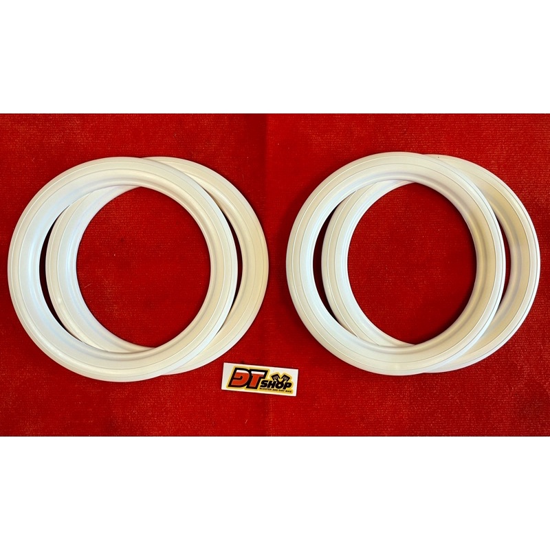 ยางขอบล้อขาวDio-Zx,jog Vespa ล้อ10นิ้ว