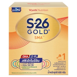 ✨ขายดี✨ เอส-26 โกลด์ เอส เอ็ม เอ นมผงดัดแปลงสำหรับทารก 600กรัม S-26 Gold SMA Infant Formula Milk Powder Product 600g