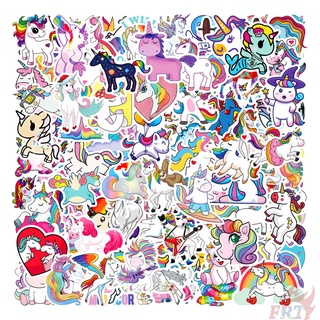 100Pcs/12Page ❉ Rainbow Unicorn สติ๊กเกอร์ Sheets ❉ Waterproof DIY Fashion Decals Doodle สติ๊กเกอร์