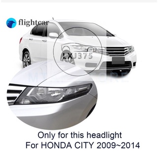 (FT) ฝาครอบเลนส์ไฟหน้า แบบใส สําหรับ HONDA CITY 2009 2010 2011 2012 1 ชุด (2 ชิ้น)