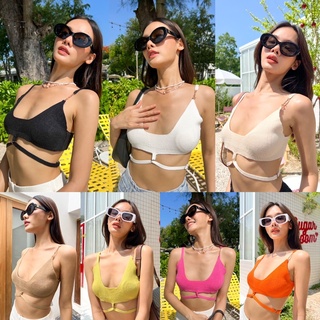 wynn Knit bra เข้าแล้วนะคะ พร้อมเสริฟแบบจุกๆ รุ่นนี้ดีไซน์สายคล้องเอวปรับได้ มาพร้อมสีสันสดใสรับซัมเมอร์☀️