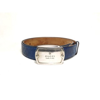 เข็มขัด Gucci Microguccisima Belt with Dog Tag sz 100 40 มือ 2 ของแท้