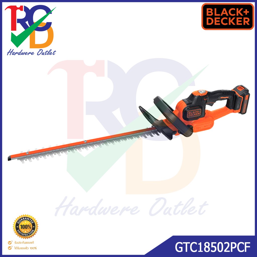 BLACK&DECKER เครื่องตัดแต่งพุ่มไม้ไฟฟ้า 18V. รุ่น GTC18502PCF