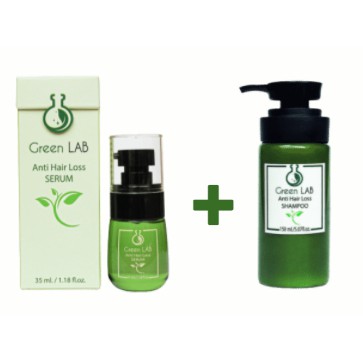 Set GreenLab Anti Hair Loss Serum (เซรั่ม) + GreenLab Anti Hair Loss Shampoo (แชมพู)