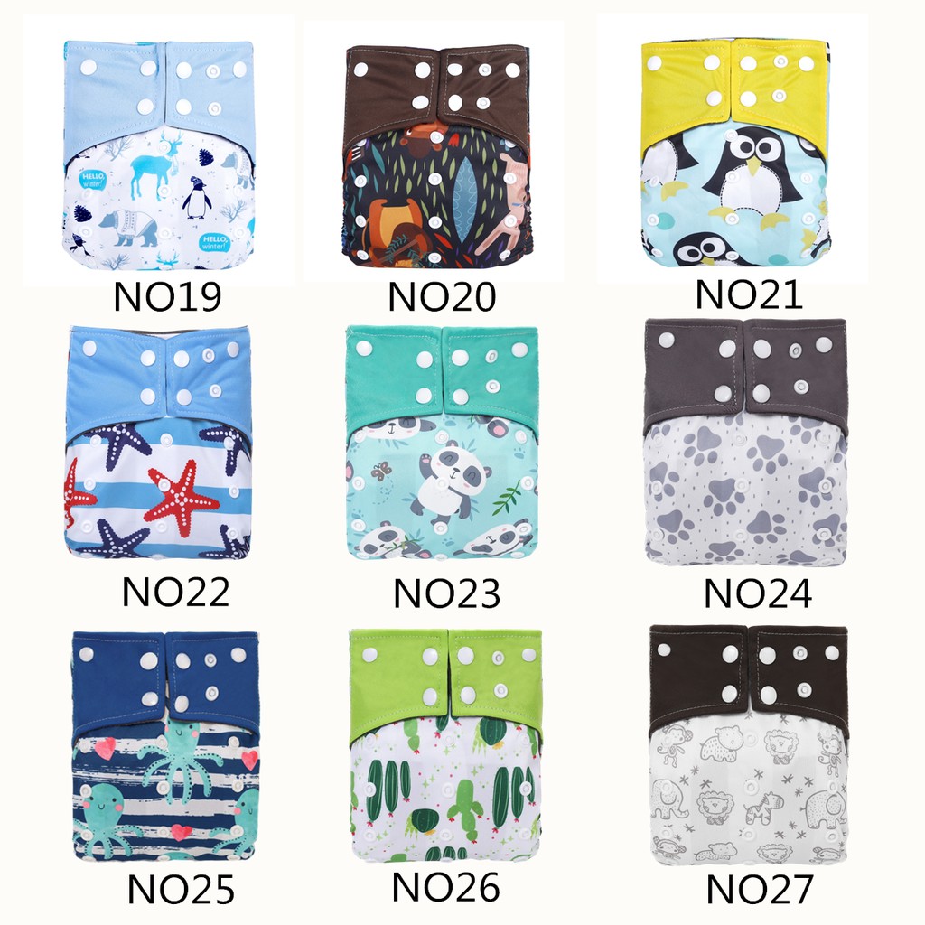 Cloth Diaper 1 Set With Bamboo Charcoal Inserts In Stocks / การออกแบบที่มีสีสันผ้าอ้อมผ้า 1 ชุดด้วยถ่านไม้ไผ่แทรก ราคา ถูกที่สุด ดีลบีเคเค แกลเลอรีภาพที่ 3