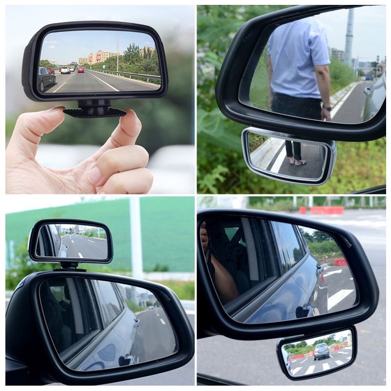 กระจกมองหลังรถยนต์ Hd ปรับได้ 360 องศา มุมกว้าง นูน จุดอับสายตา เพื่อความปลอดภัย อุปกรณ์เสริมในรถยนต์ กระจกมุมอับ ราคา ถูกที่สุด ดีลบีเคเค แกลเลอรีภาพที่ 5