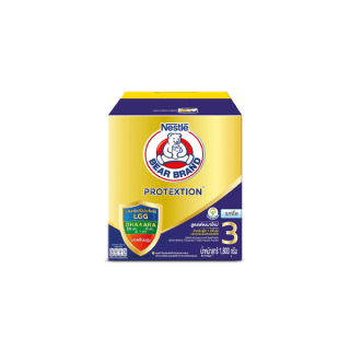 Bear Brand 3 Milk Powder Plain นมผง สำหรับเด็ก ตราหมี สูตร 3 รสจืด 1,800 กรัม