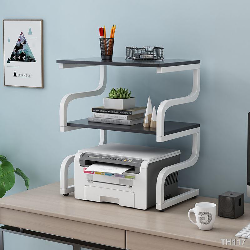 ㍿▲┋Double printer increased shelf tabletop photocopiers shelf multi-function desk wearing household 